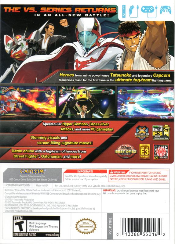 Tatsunoko vs. Capcom: Ultimate All-Stars - Nintendo Wii