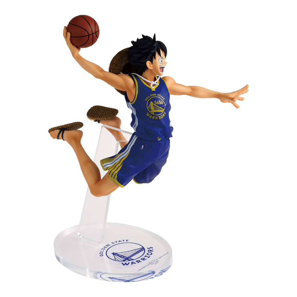 Banpresto - One Piece x NBA - Monkey D. Luffy ~Golden State Warriors ver.~ Master Stars Piece Figure