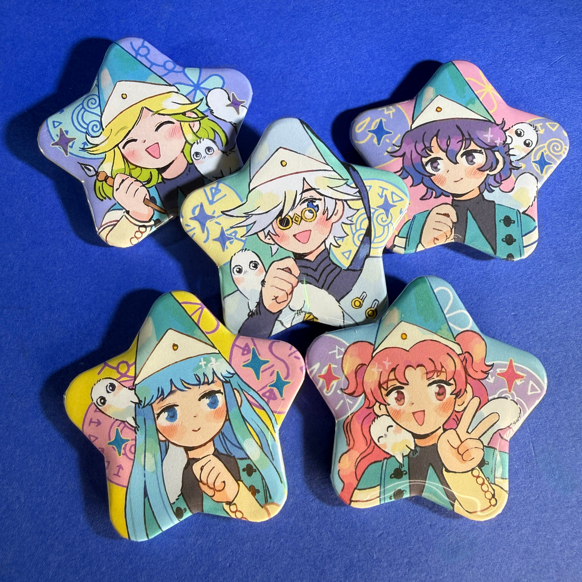 Cotton Angel - Witch Hat Pins