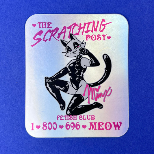 Meeks n Poke - The Scratching Post Sticker