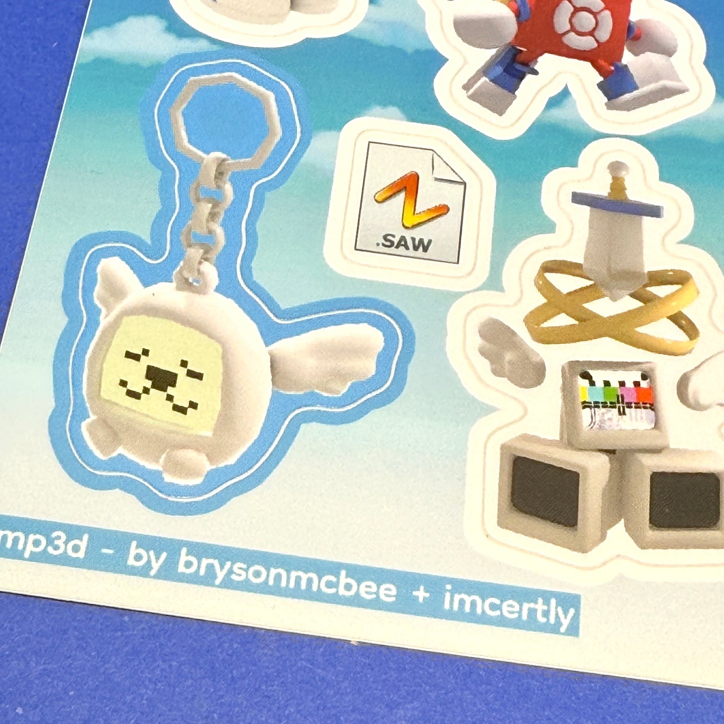 Bryson McBee X Imcertly - mp3d Sticker Sheet