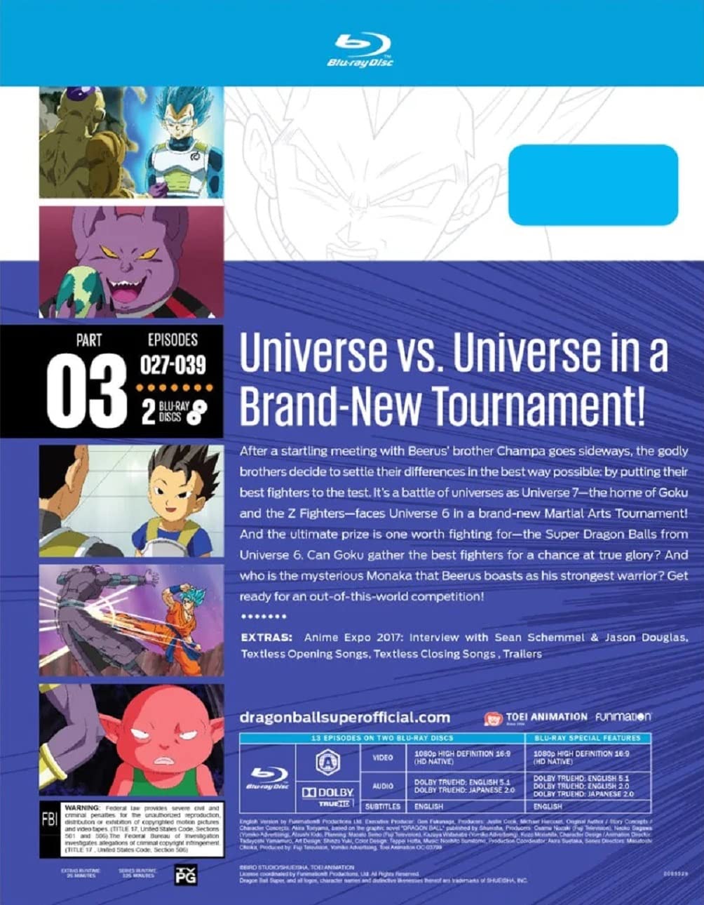 Dragon Ball Super  - Part Three Blu-Ray