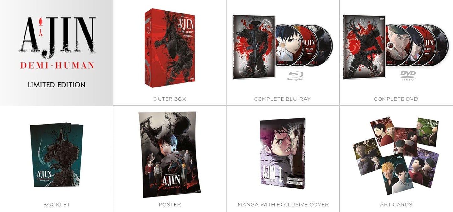 Ajin: Demi-Human - Season 1 & 2 Premium Limited Edition Blu-ray & DVD Box Set