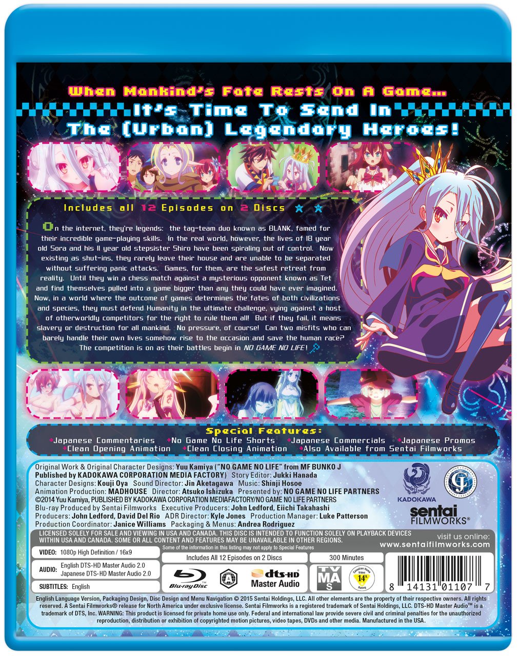 No Game, No Life - Blu-Ray