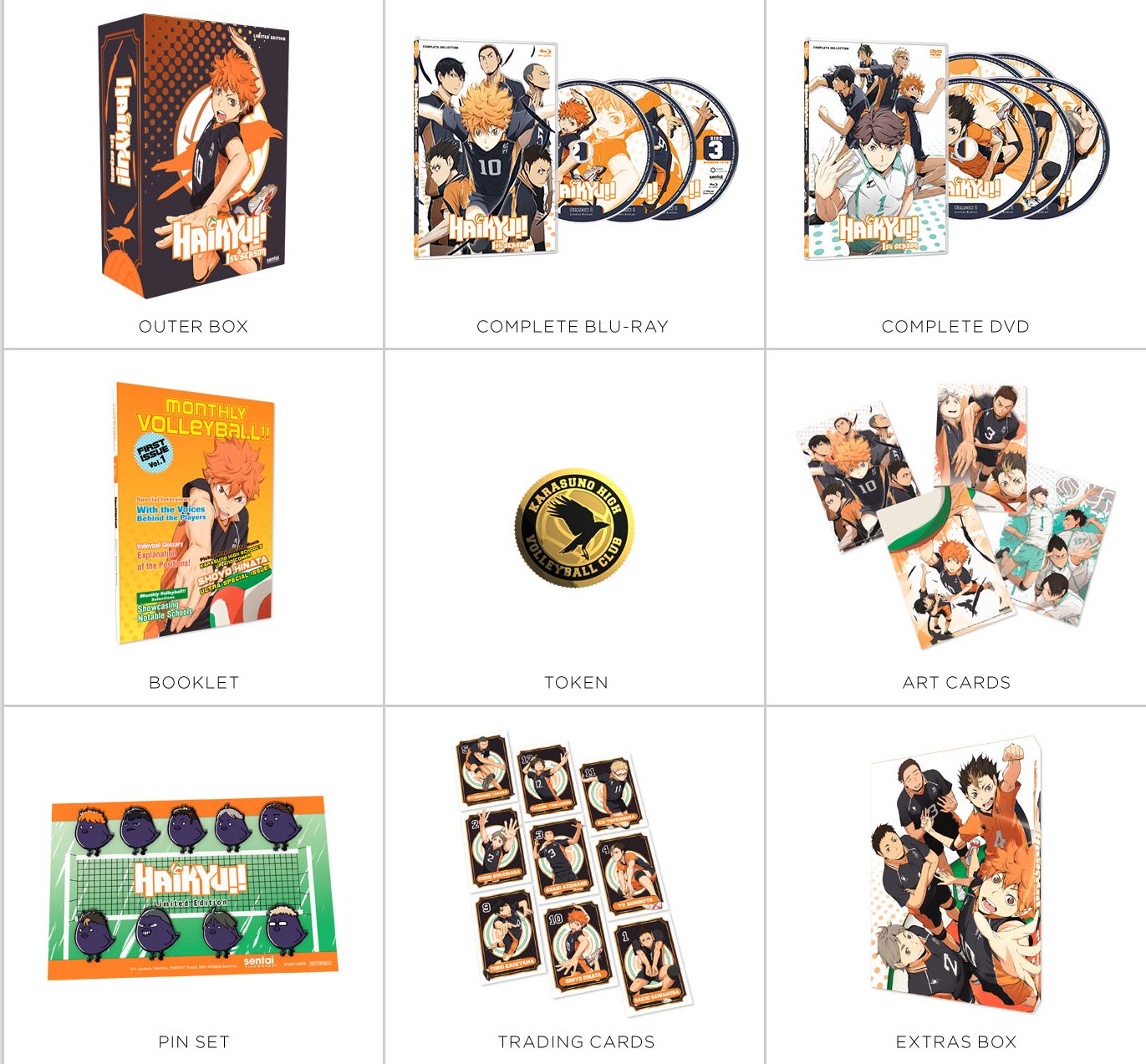 Haikyuu Complete 1st Season DVD/Blu-Ray Premium Box Set