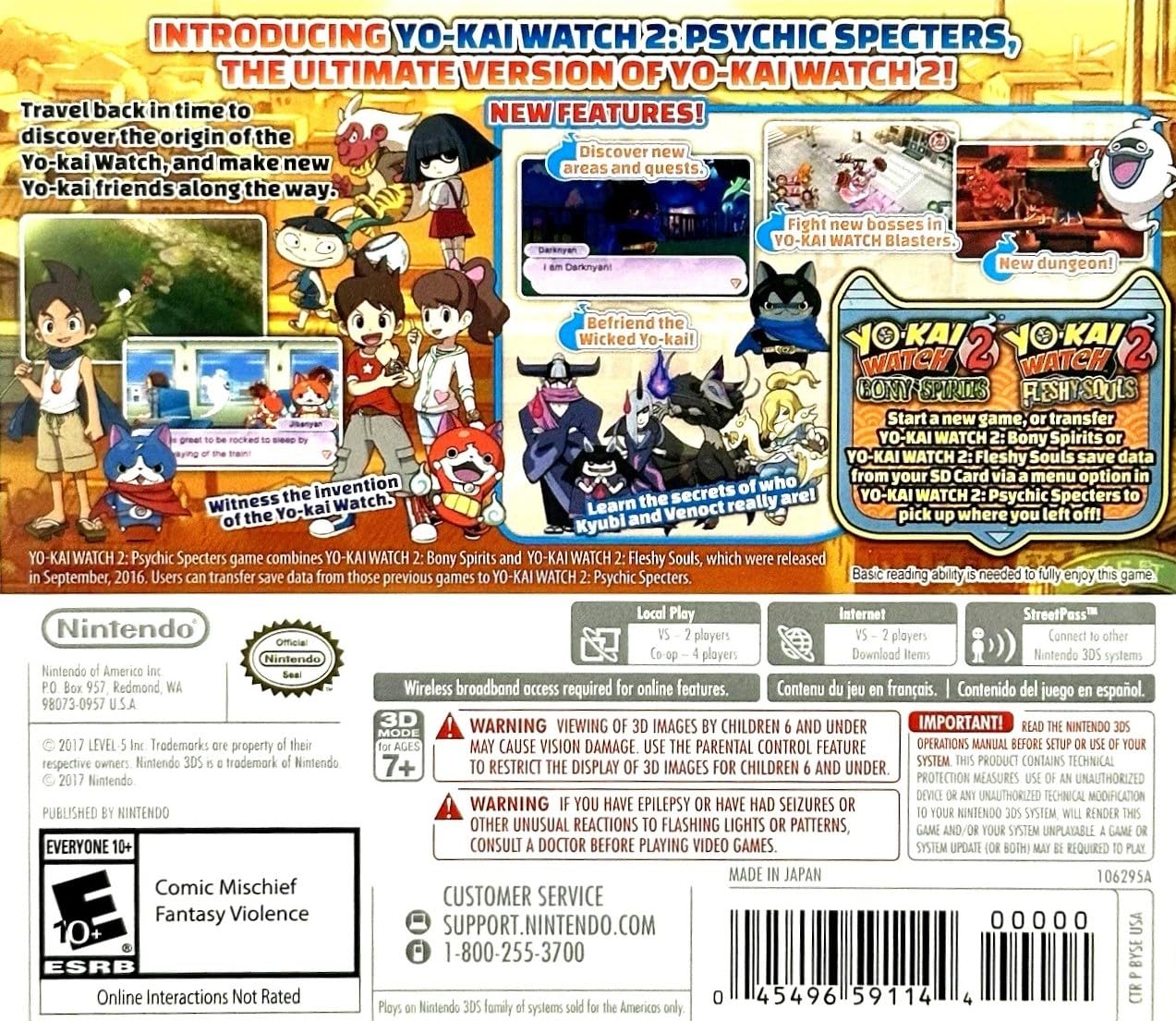Yo-kai Watch 2: Psychic Specters – Nintendo 3DS