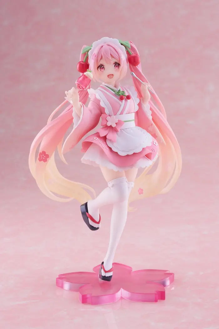 Taito - Sakura Miku ~Newly Written Japanese Style Cafe ver.~ Coreful Figure