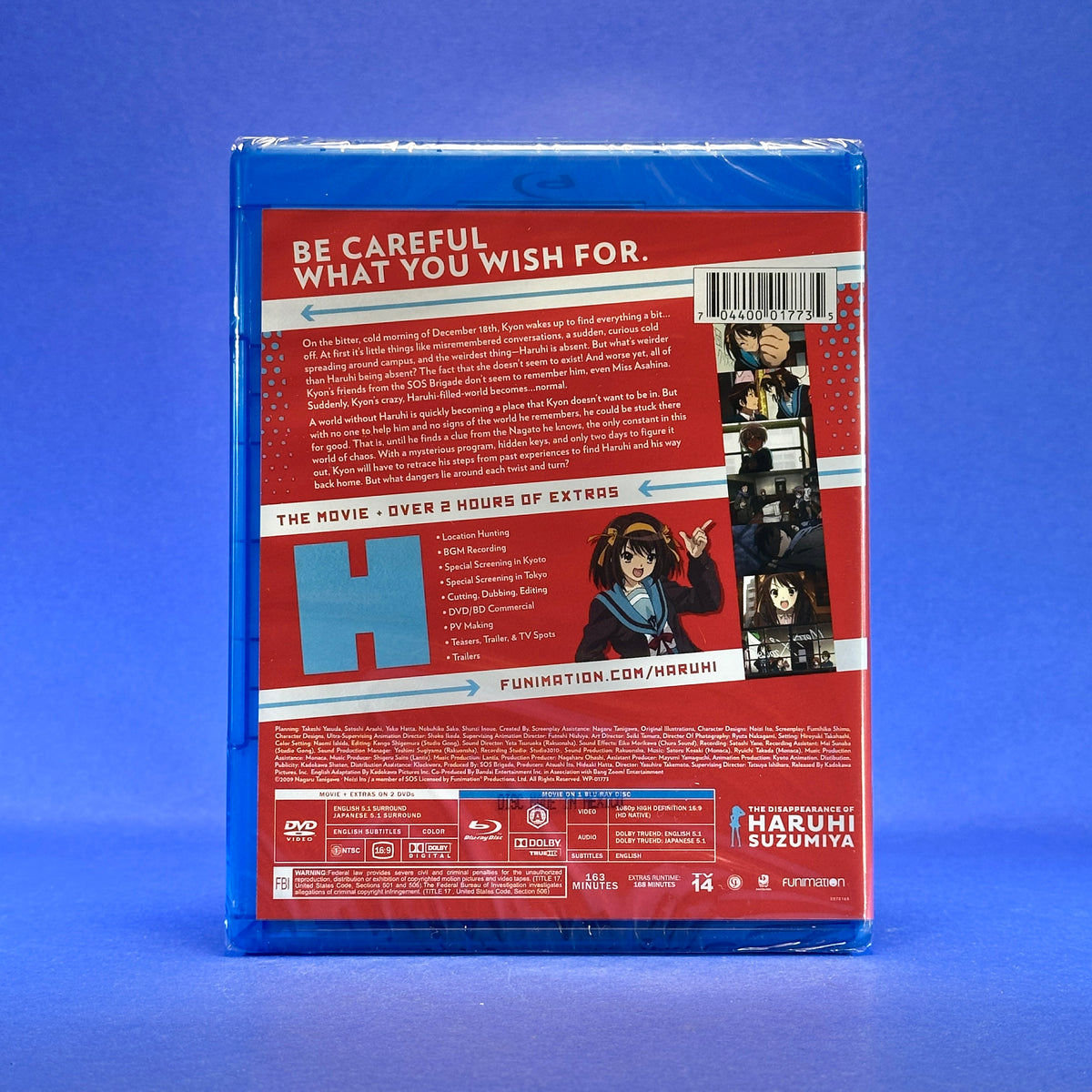 The Disappearance of Haruhi Suzumiya - Blu-Ray & DVD