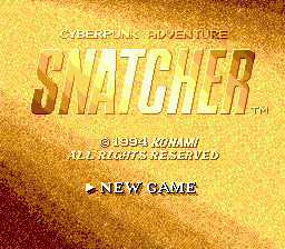Snatcher - Sega CD