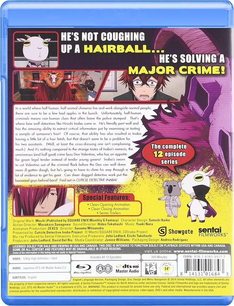 Cuticle Detective Inaba Blu-Ray