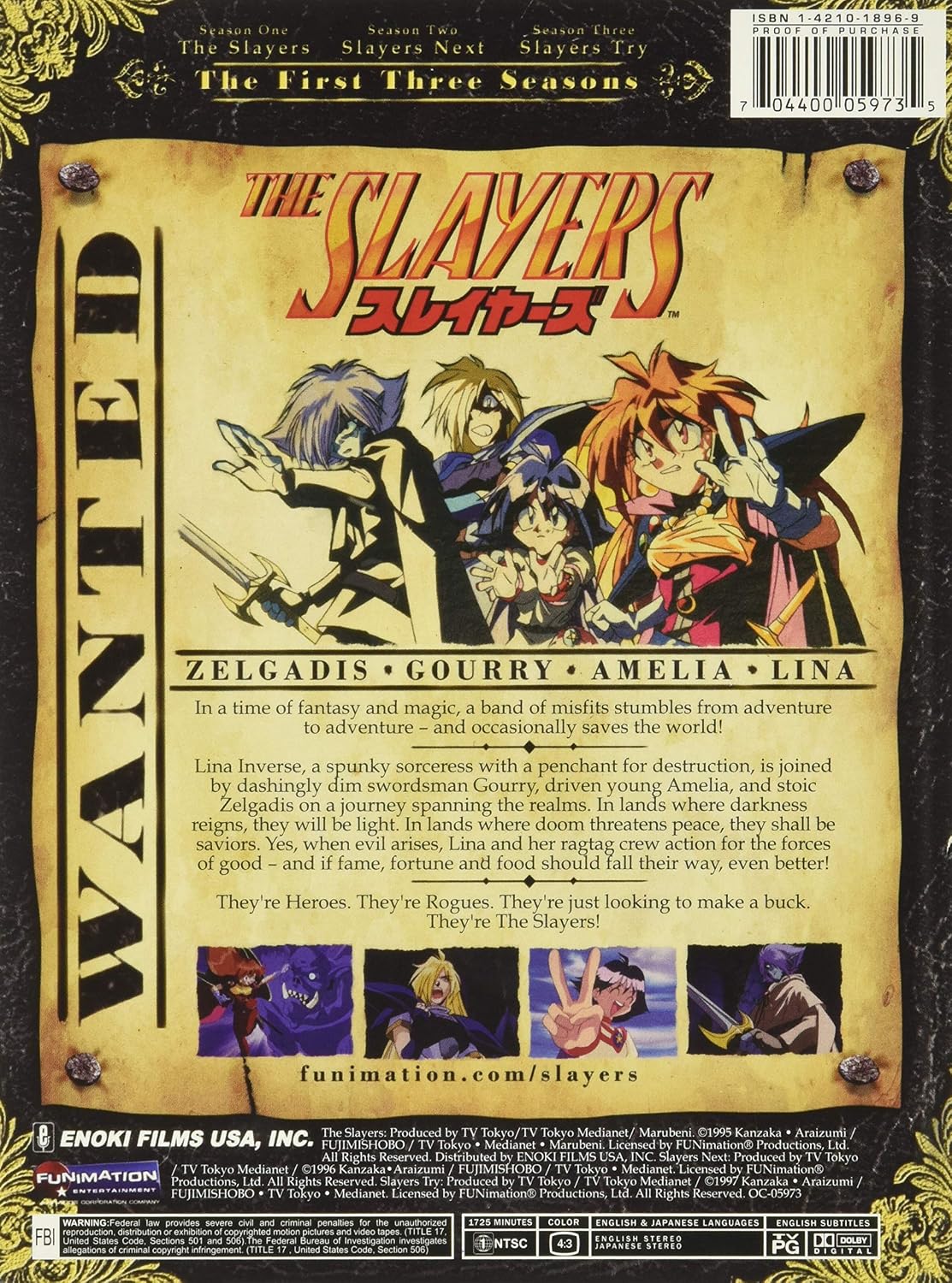 The Slayers: Complete First Three Seasons DVD Set