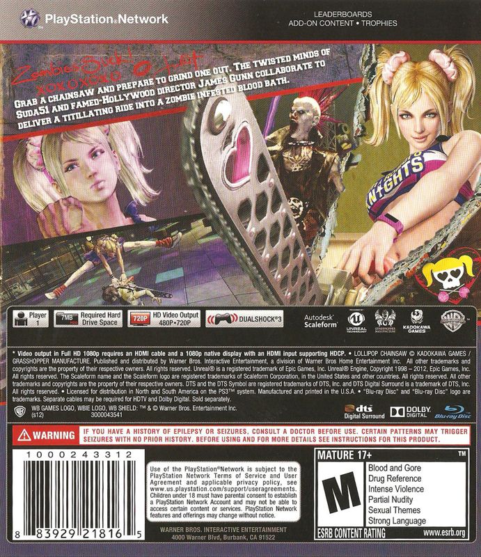 Lollipop Chainsaw - Playstation 3