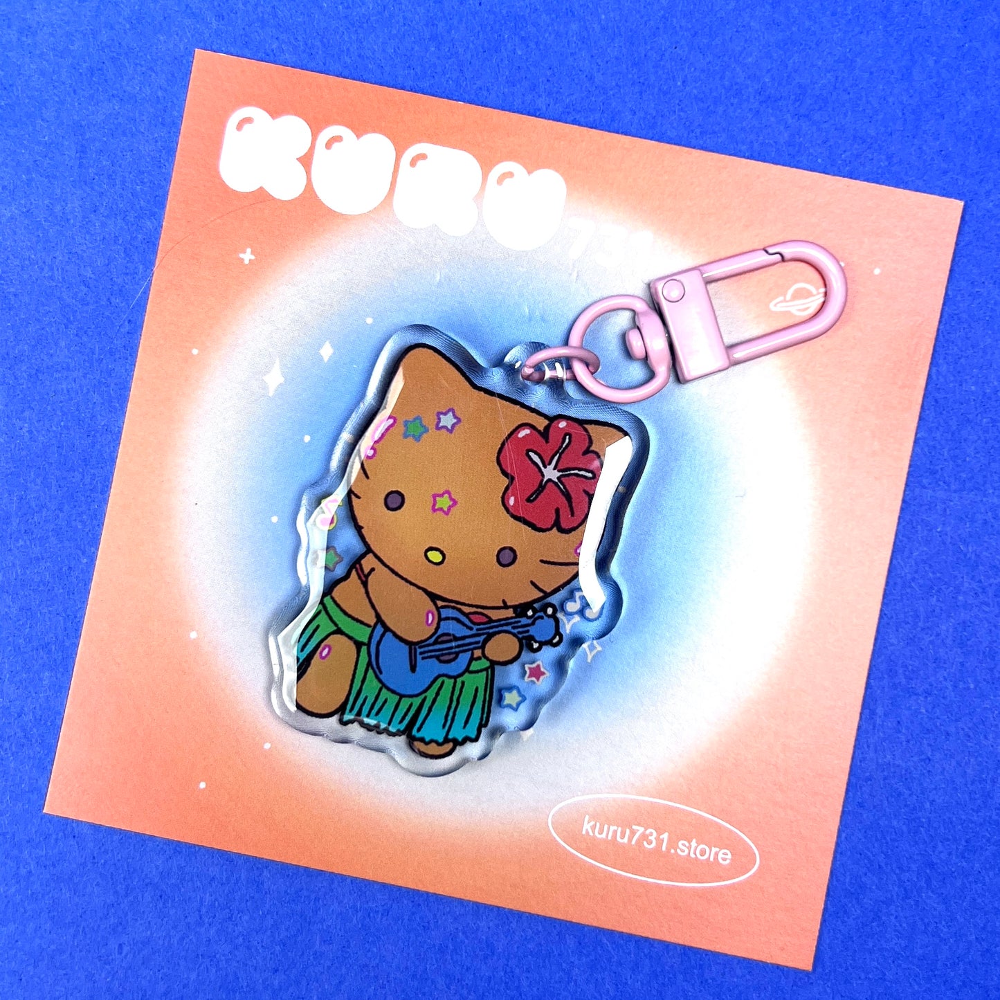 Kuru 731 - Honolulu Hello Kitty Keychain