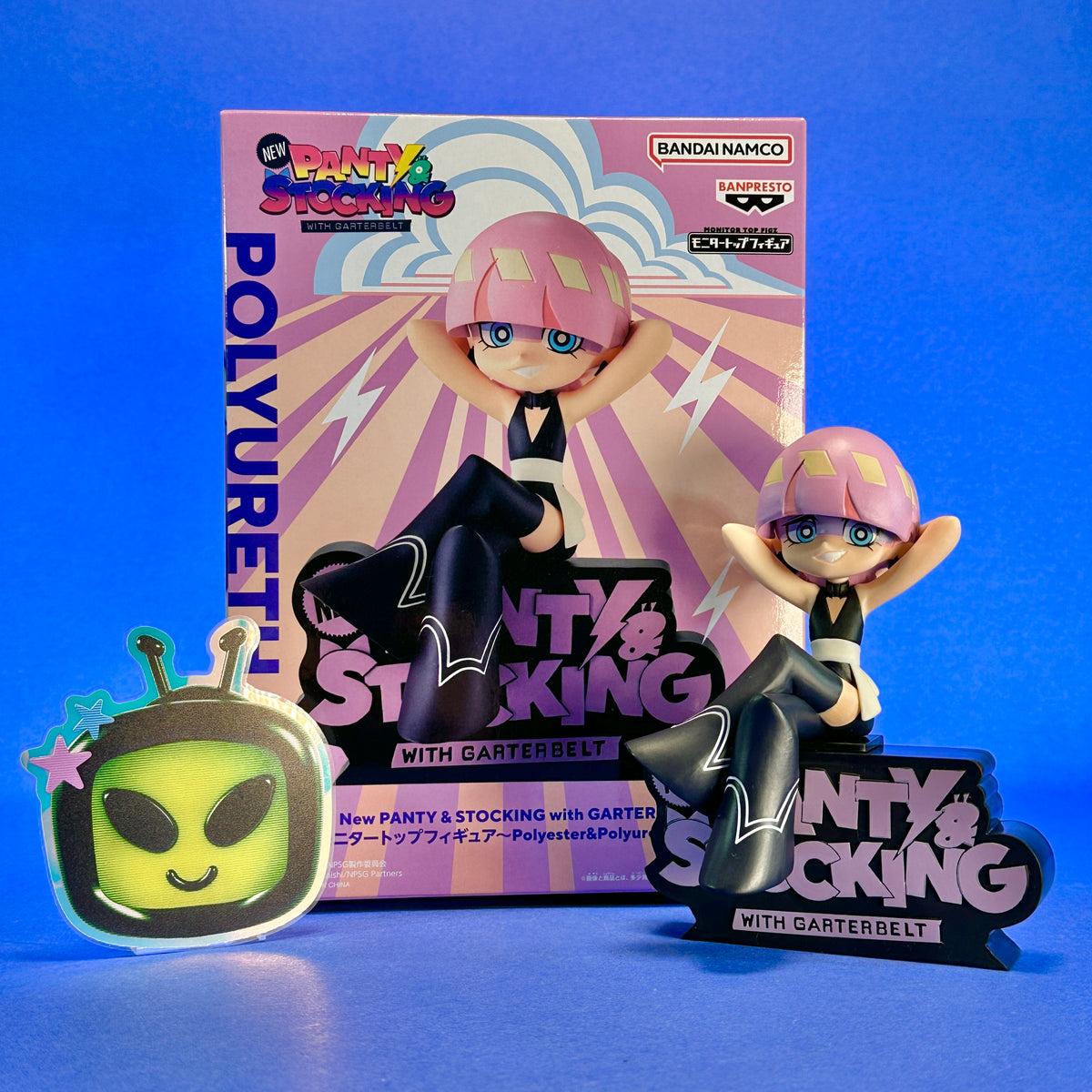 Banpresto - A New Panty & Stocking with Garterbelt:  Polyurethane ~Monitor Top Figz~