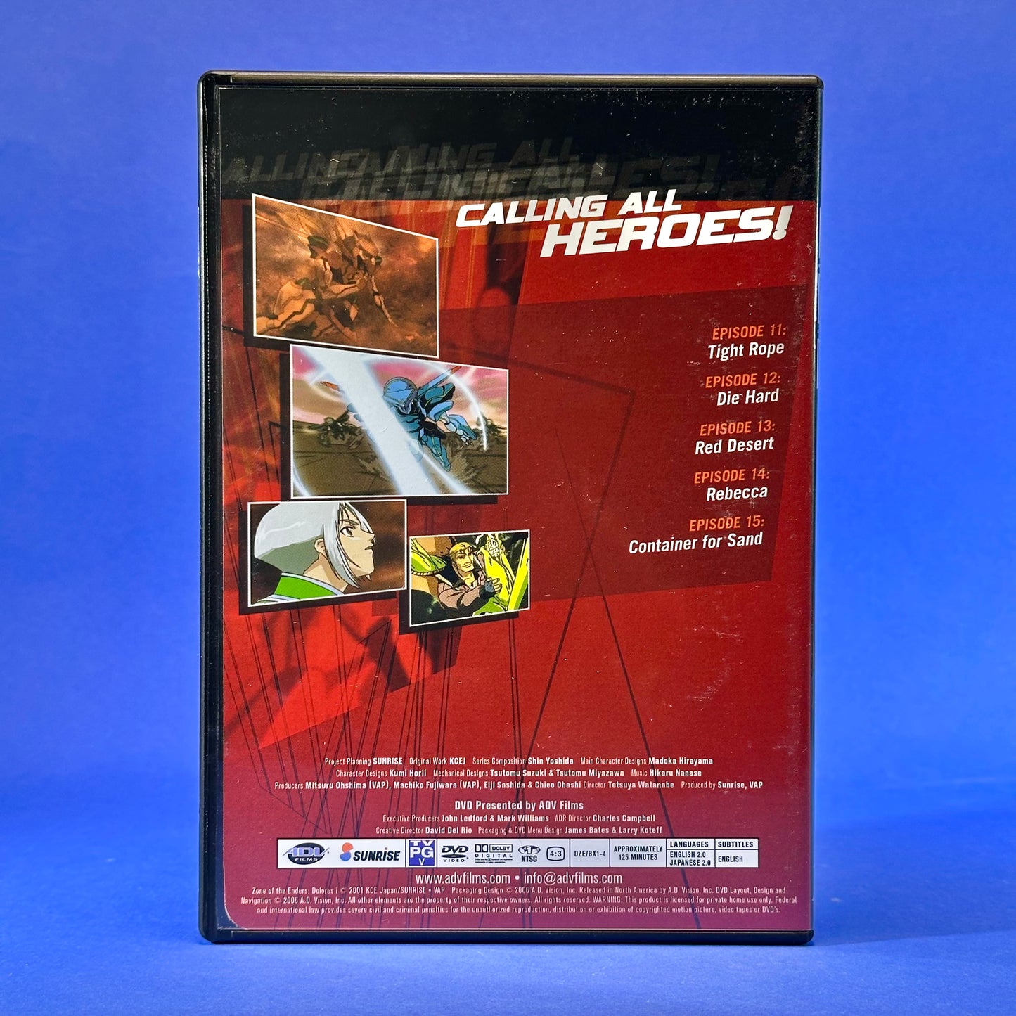 Z.O.E. Dolores, I DVD