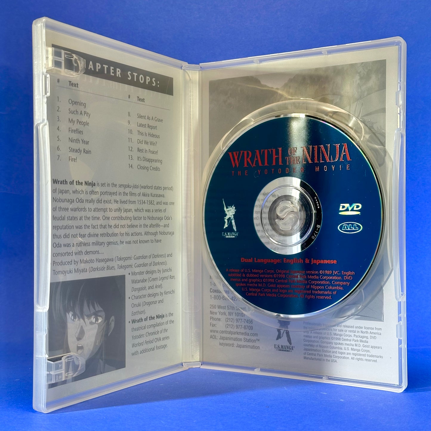 Wrath of the Ninja: The Yotoden Movie DVD