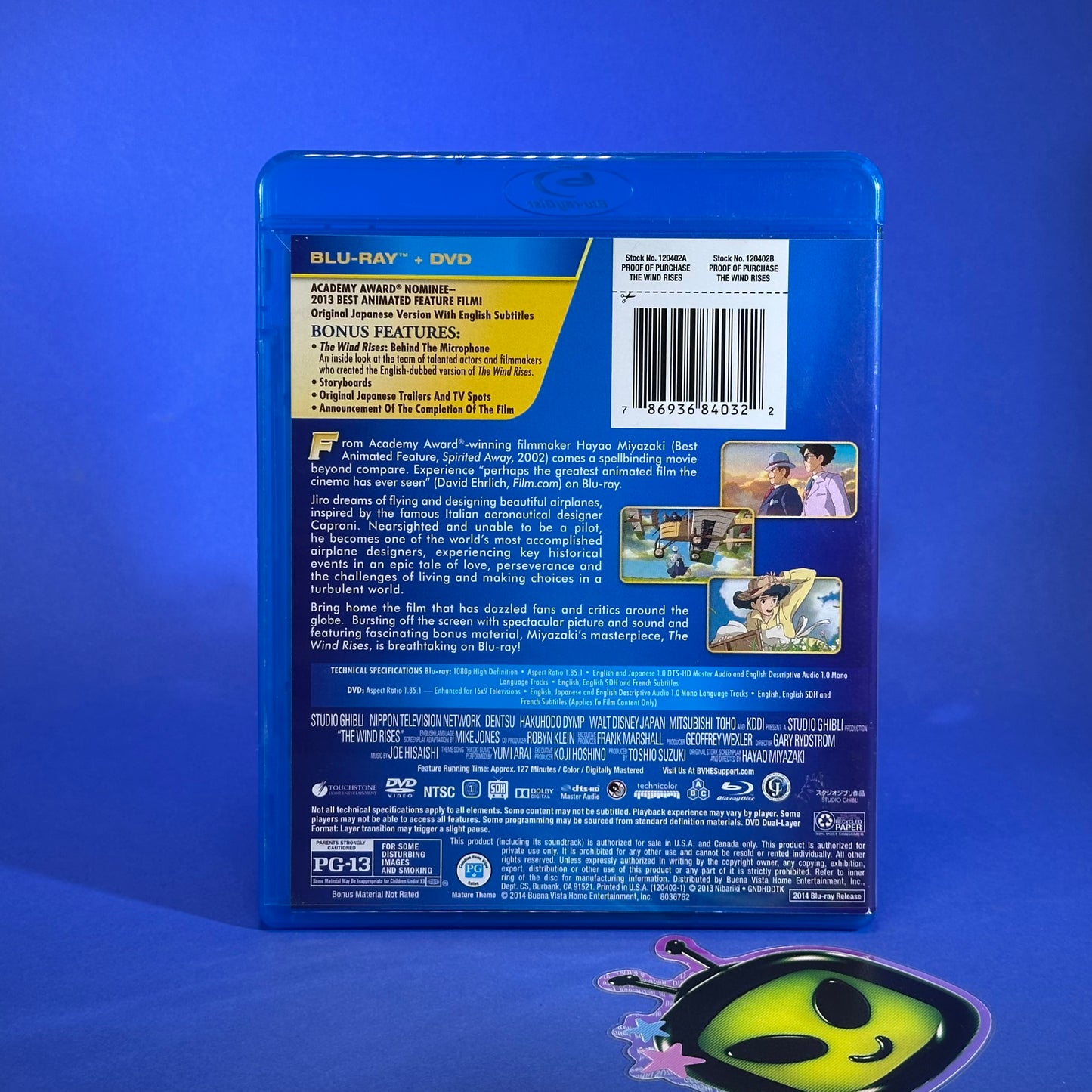 The Wind Rises Blu-Ray + DVD