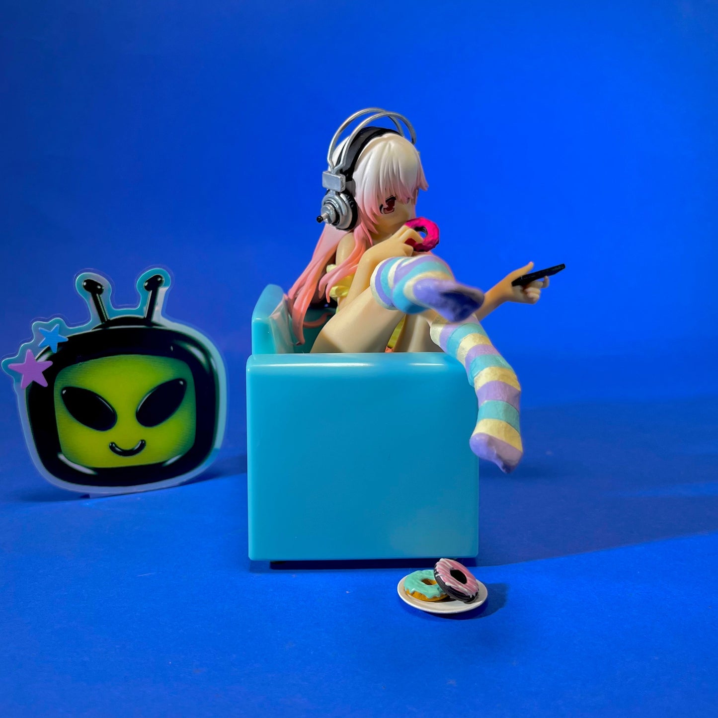 FuRyu - 2014 SoniComi (Super Sonico) - Sonico Seikatsu Micchaku Shuzai ~Sweets Time Sherbet ver.~ Figure