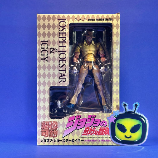 Medicos Entertainment - Super Action Statue JoJo's Bizarre Adventure Joseph Joestar & Iggy Figure