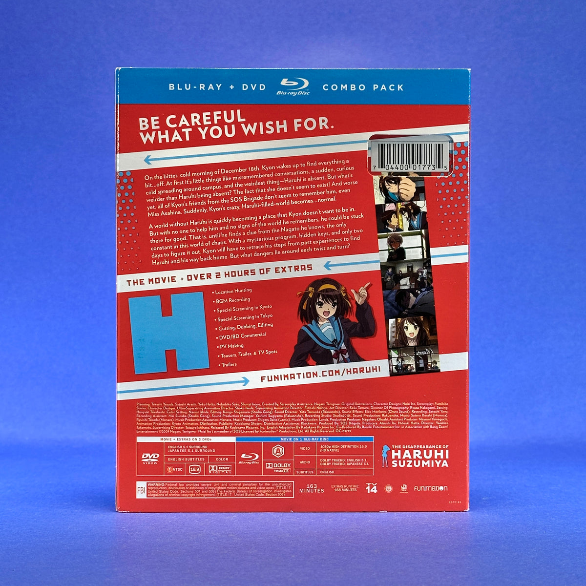 The Disappearance of Haruhi Suzumiya - Blu-Ray & DVD