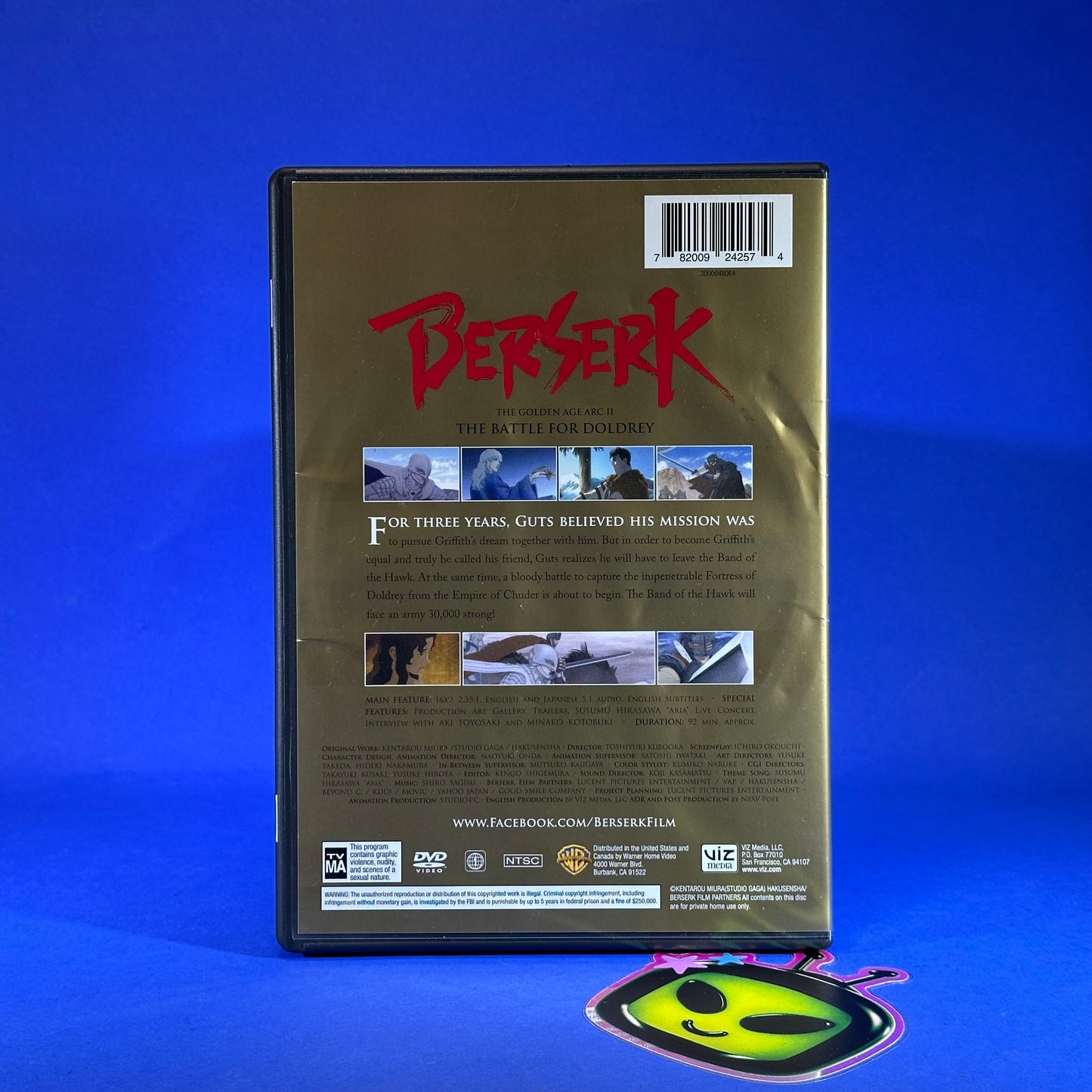 Berserk The Golden Age Arc Movies Blu-Ray/DVD