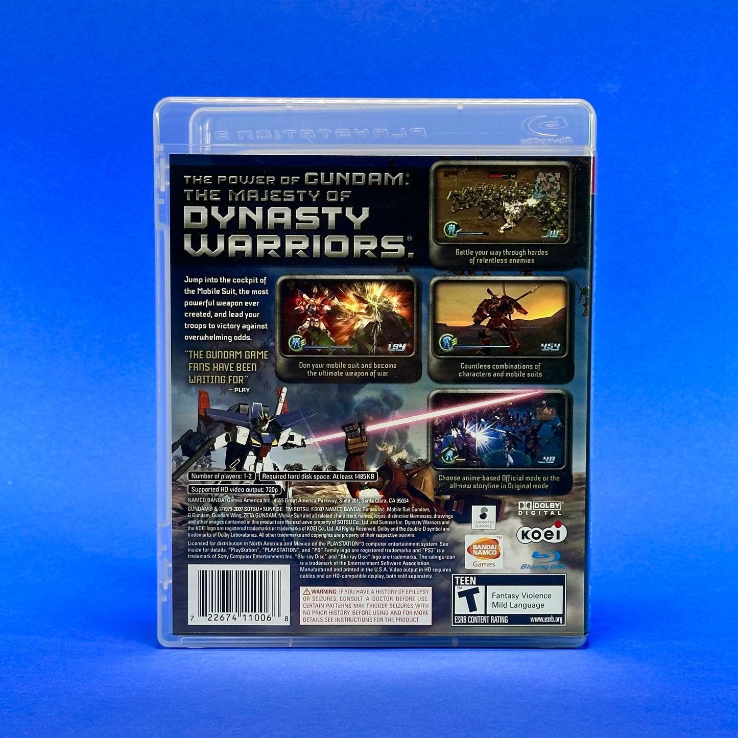 Gundam Dynasty Warriors - PlayStation 3