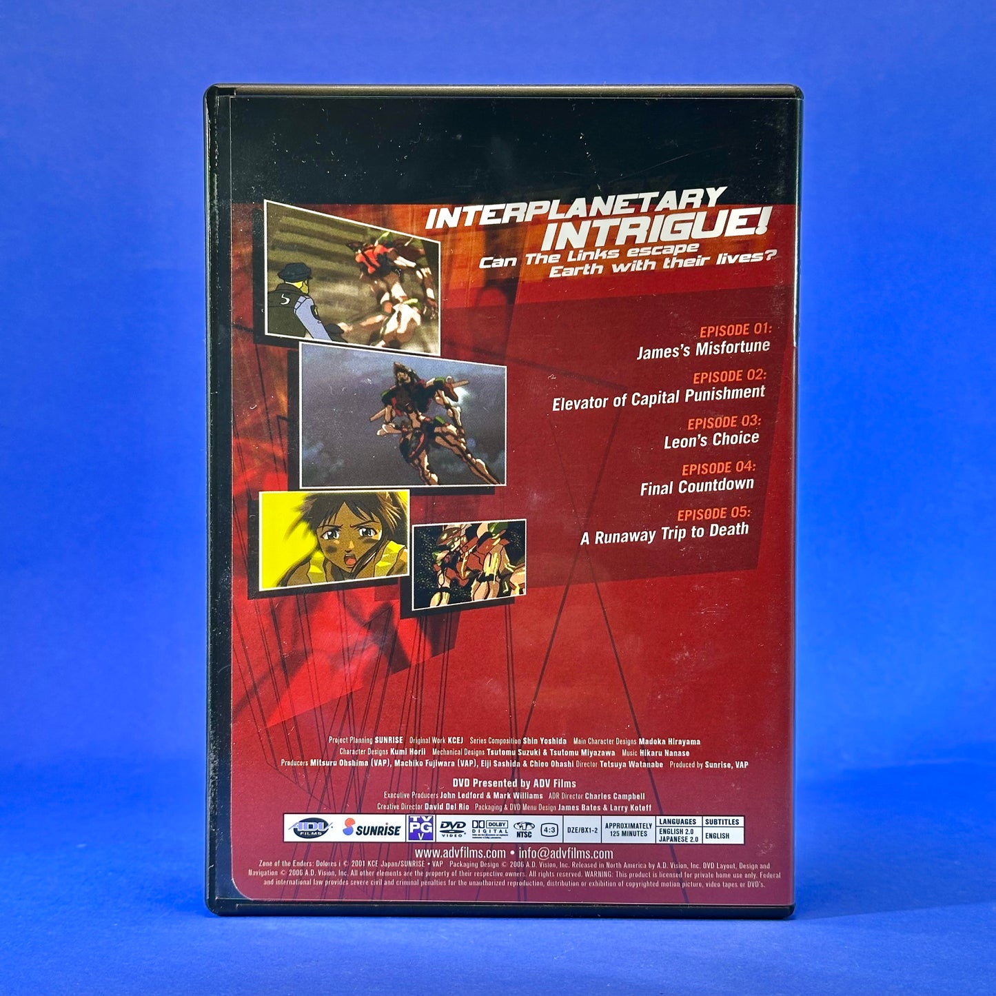 Z.O.E. Dolores, I DVD