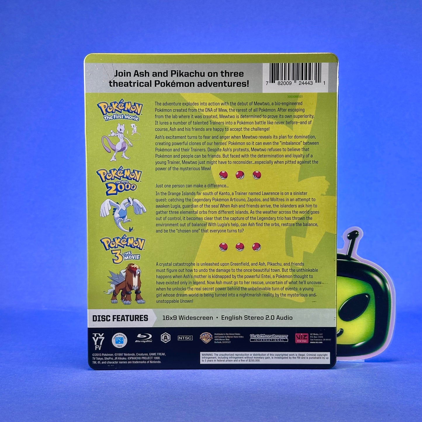Pokemon Movie Trilogy Limited Edition Steelbook Blu-ray