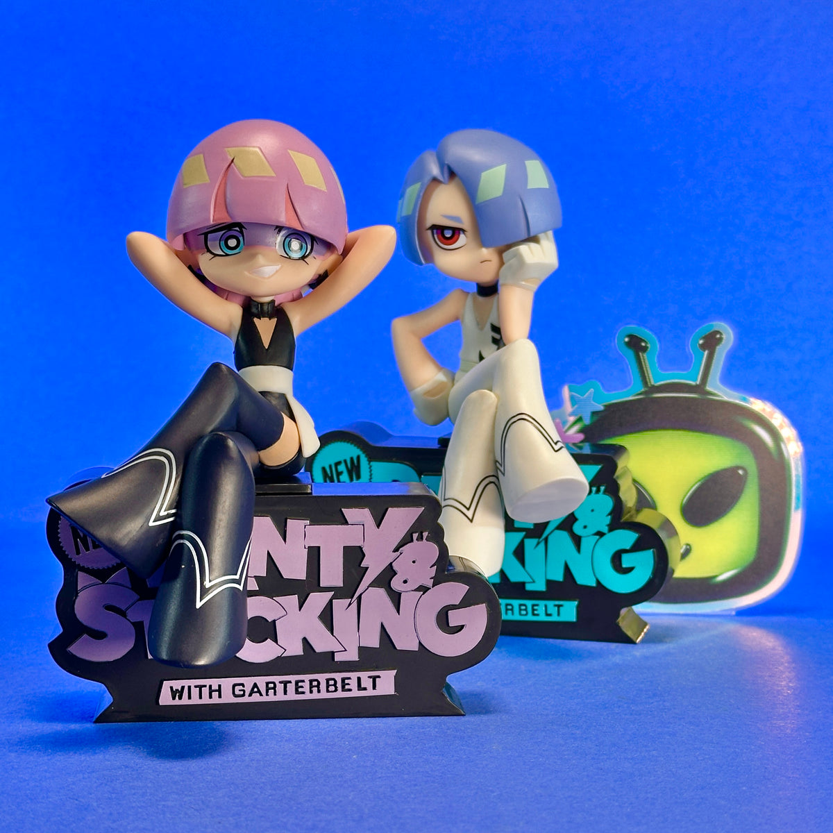 Banpresto - A New Panty & Stocking with Garterbelt:  Polyurethane ~Monitor Top Figz~
