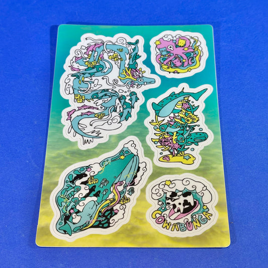 Bryson McBee - Sea Creatures Sticker Sheet