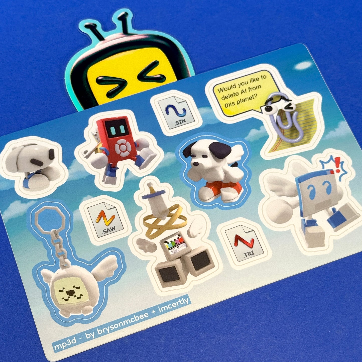 Bryson McBee X Imcertly - mp3d Sticker Sheet
