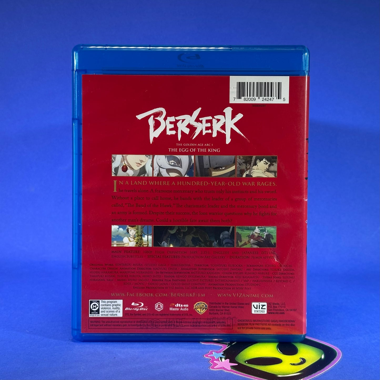 Berserk The Golden Age Arc Movies Blu-Ray/DVD