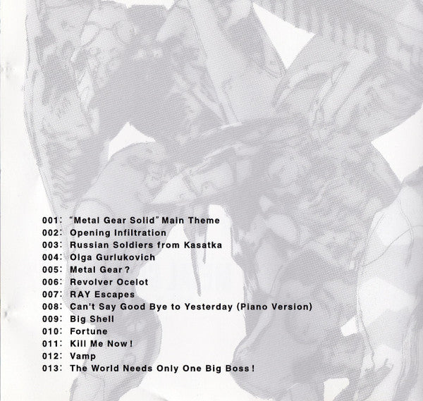 Metal Gear Solid 2: Sons of Liberty (Original Soundtrack) CD