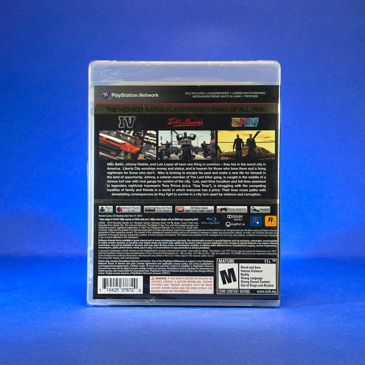 Grand Theft Auto IV and Episodes from Liberty City: The Complete Edition - Playstation 3