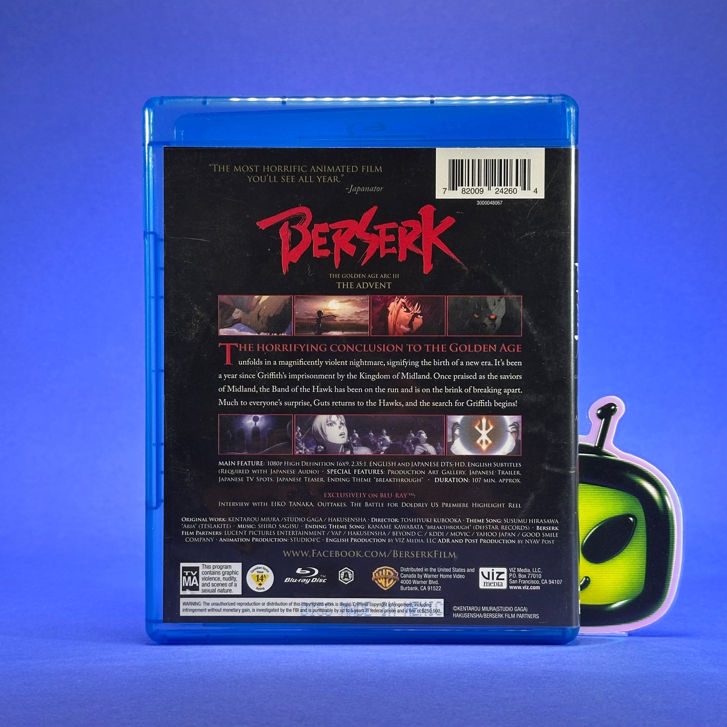 Berserk The Golden Age Arc Movies Blu-Ray & DVD