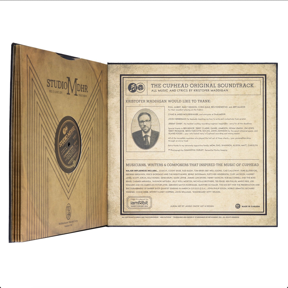 Kristofer Maddigan - Cuphead Soundtrack Deluxe 4LP Vinyl Record