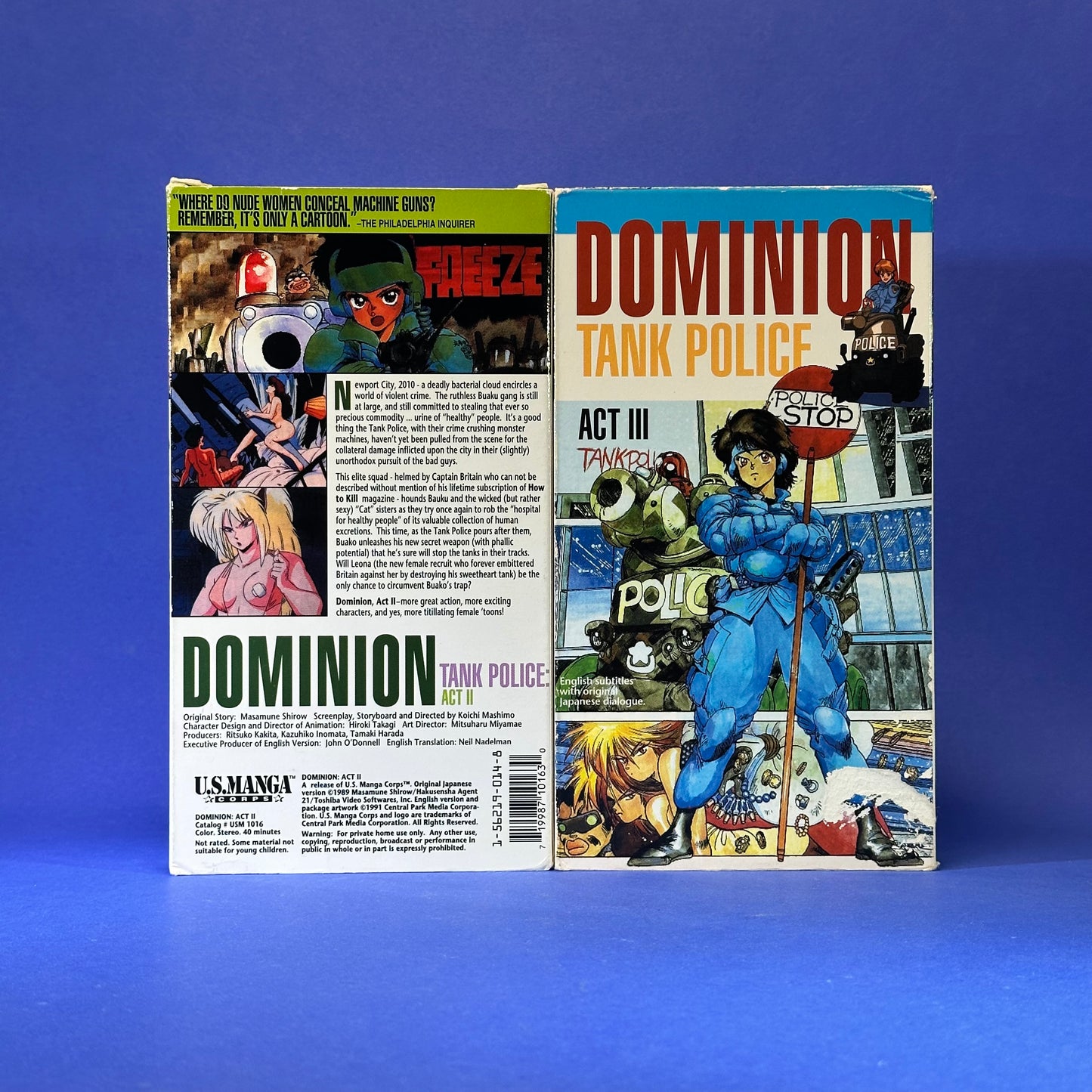 Dominion Tank Police VHS