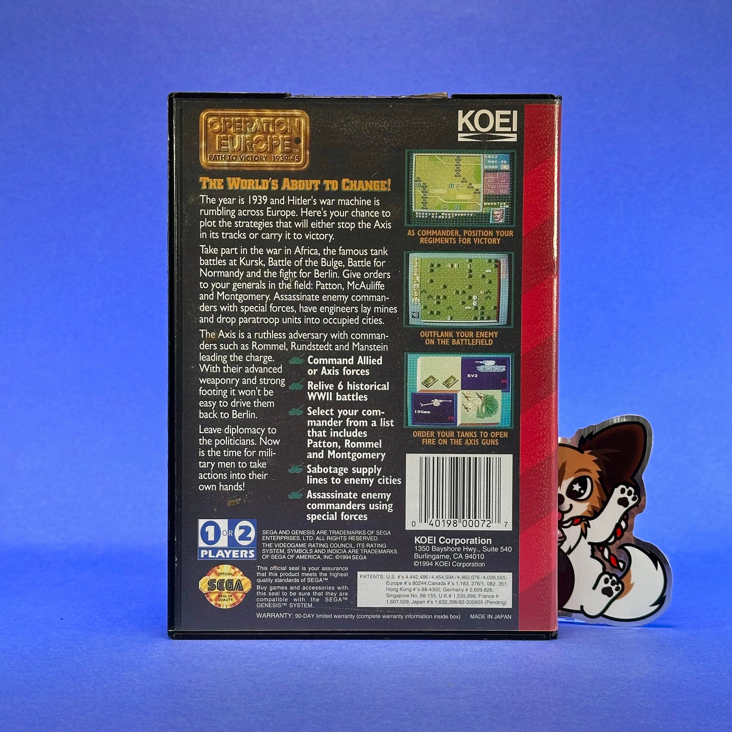 Operation Europe: Path to Victory 1939-45 - Sega Genesis