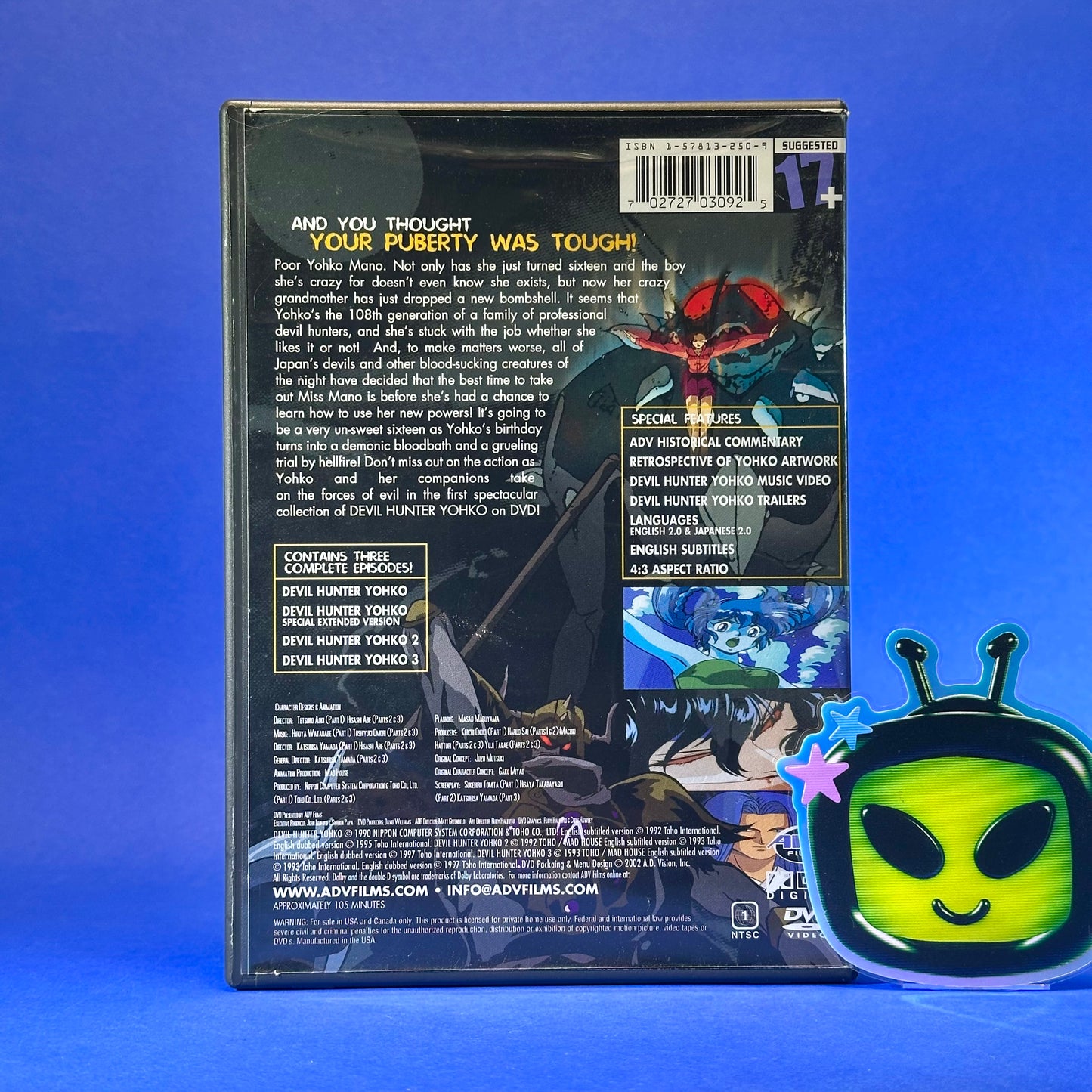 Devil Hunter Yohko DVD
