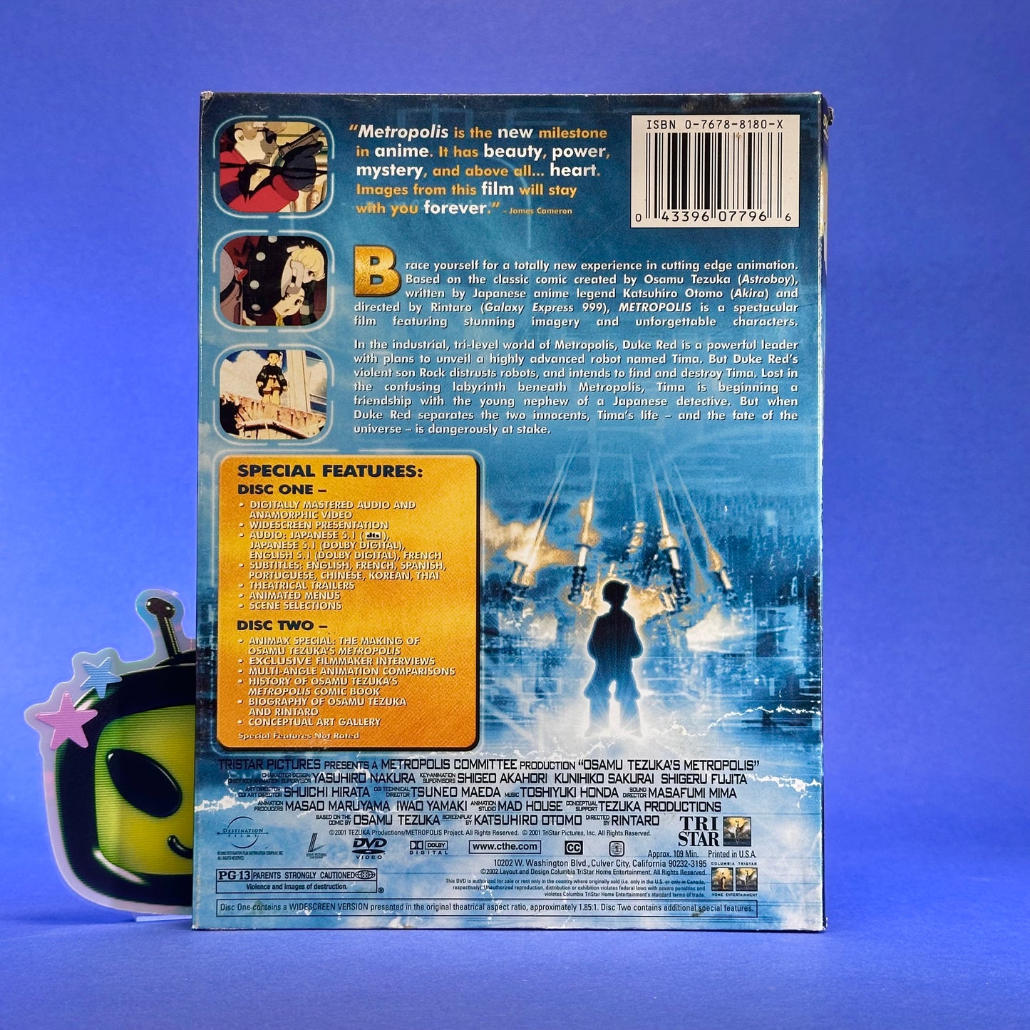 Osamu Tezuka's Metropolis (2001 Movie) DVD