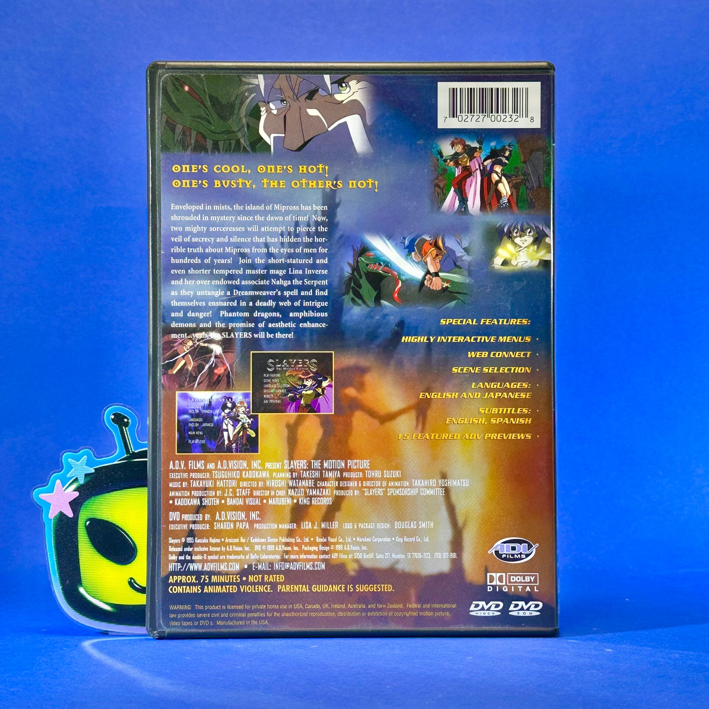 Slayers: The Motion Picture DVD