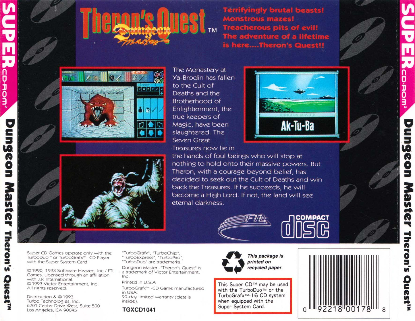 Dungeon Master: Theron’s Quest - Turbo Duo