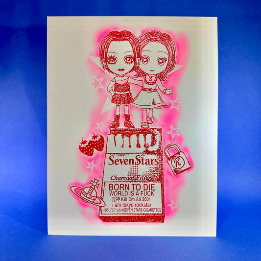 4K Angels - Seven Stars Risograph Print