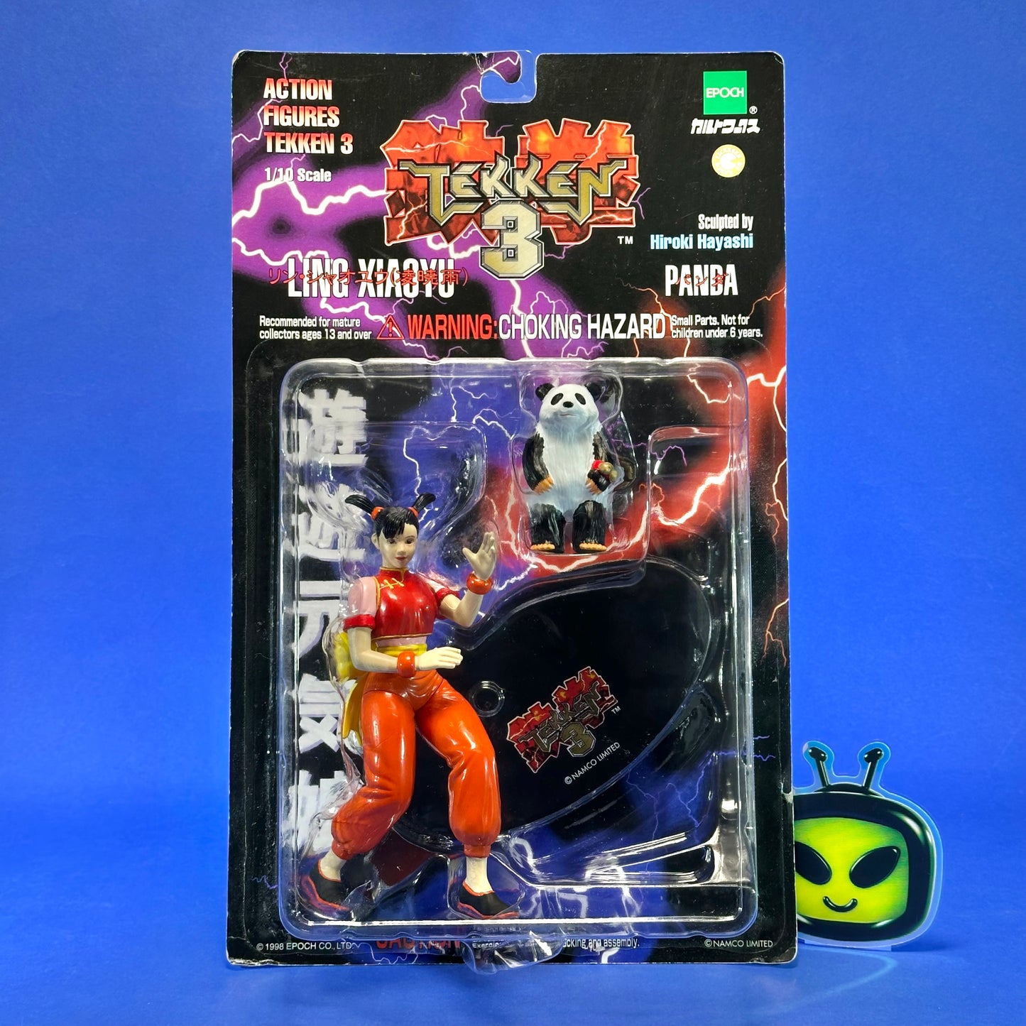 Epoch - 1998 Tekken 3 1/10 Scale Ling Xiaoyu and Panda Action Figure