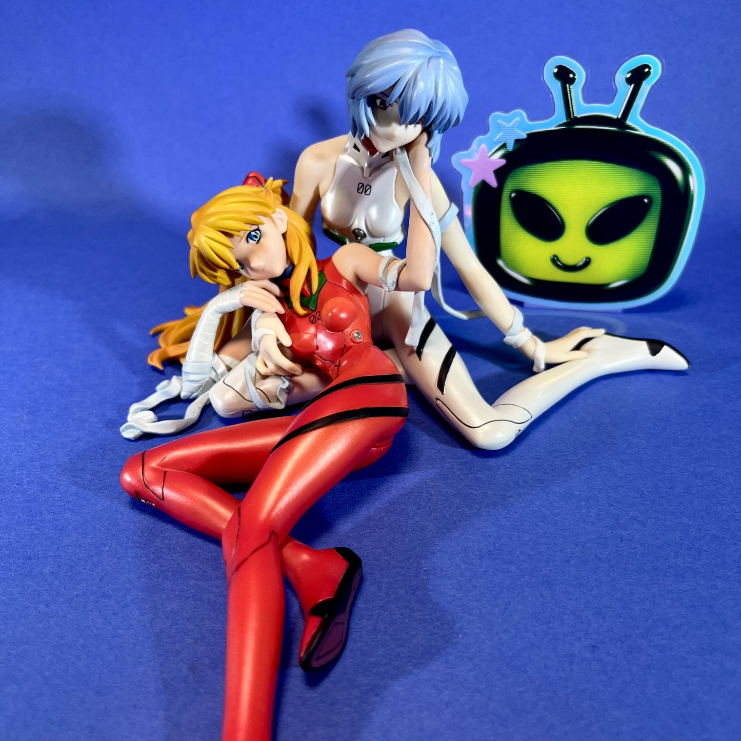 Kotobukiya - 2008 1/8 Scale Pre-Painted Statue Rei & Asuka Plugsuit Ver.