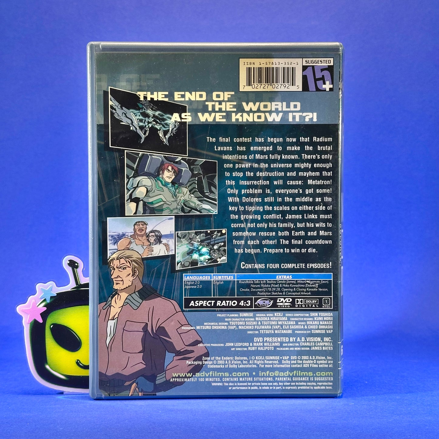 Z.O.E. Dolores, I DVD