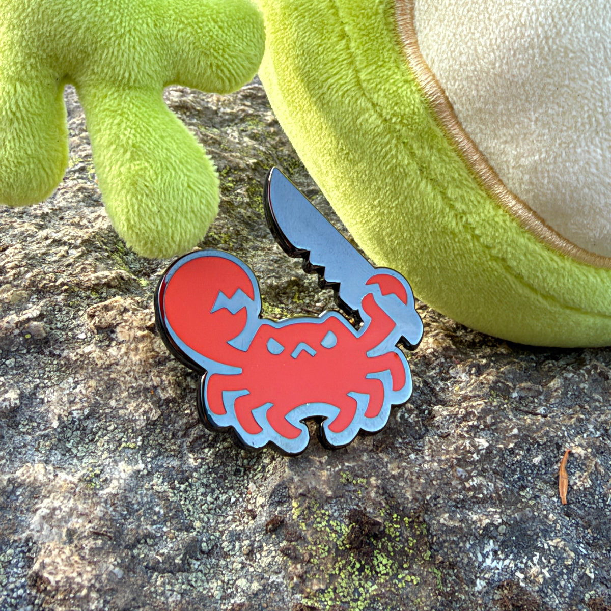 Aggro Crab - Logo Enamel Pins