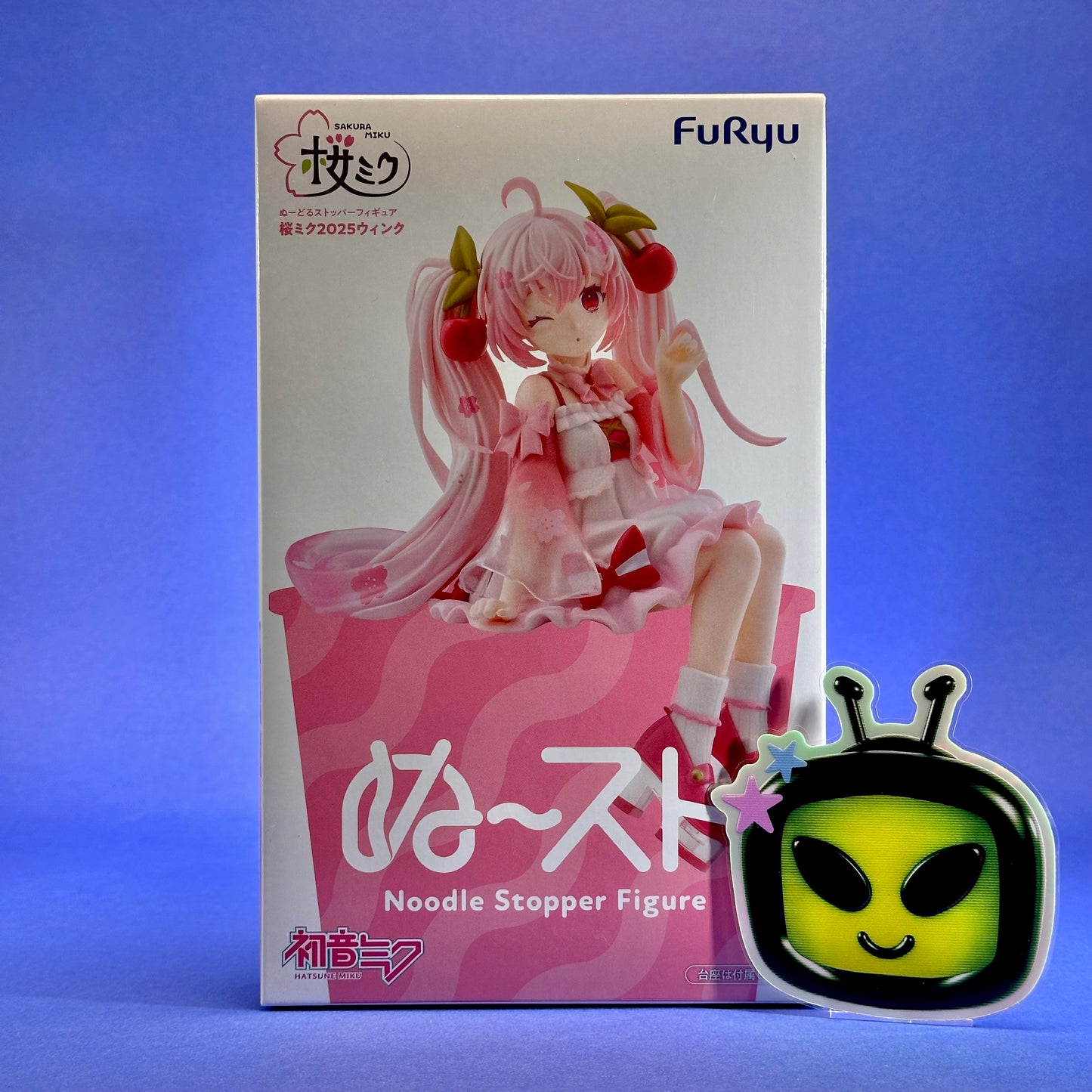 Furyu - Hatsune Miku ~Sakura Miku Wink ver.~ Noodle Stopper Figure