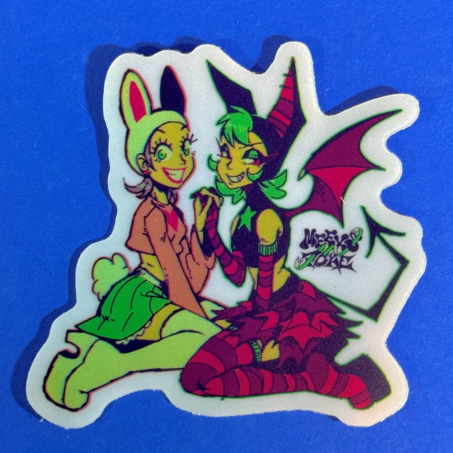 Meeks n Poke - Cutie Chaser Sticker