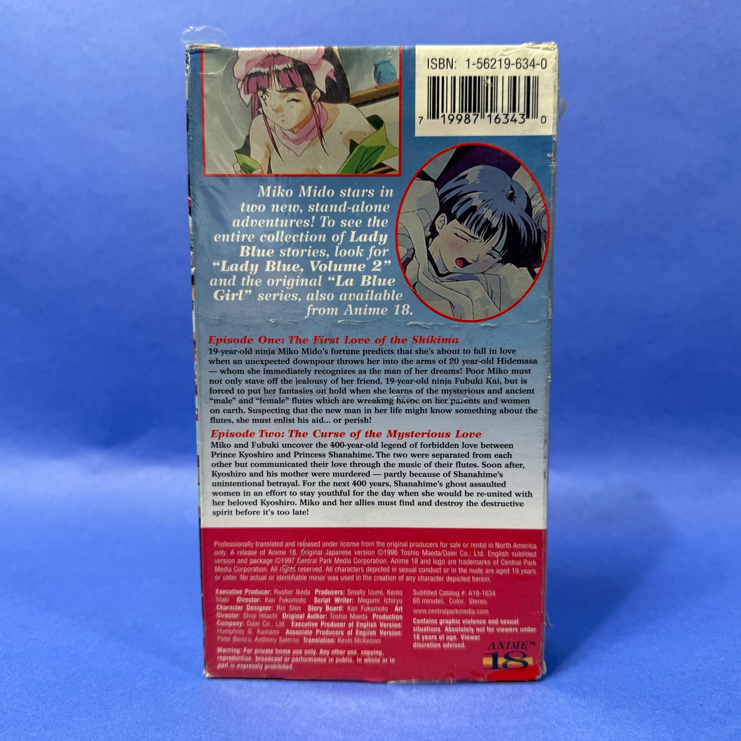 La Blue Girl / Lady Blue VHS